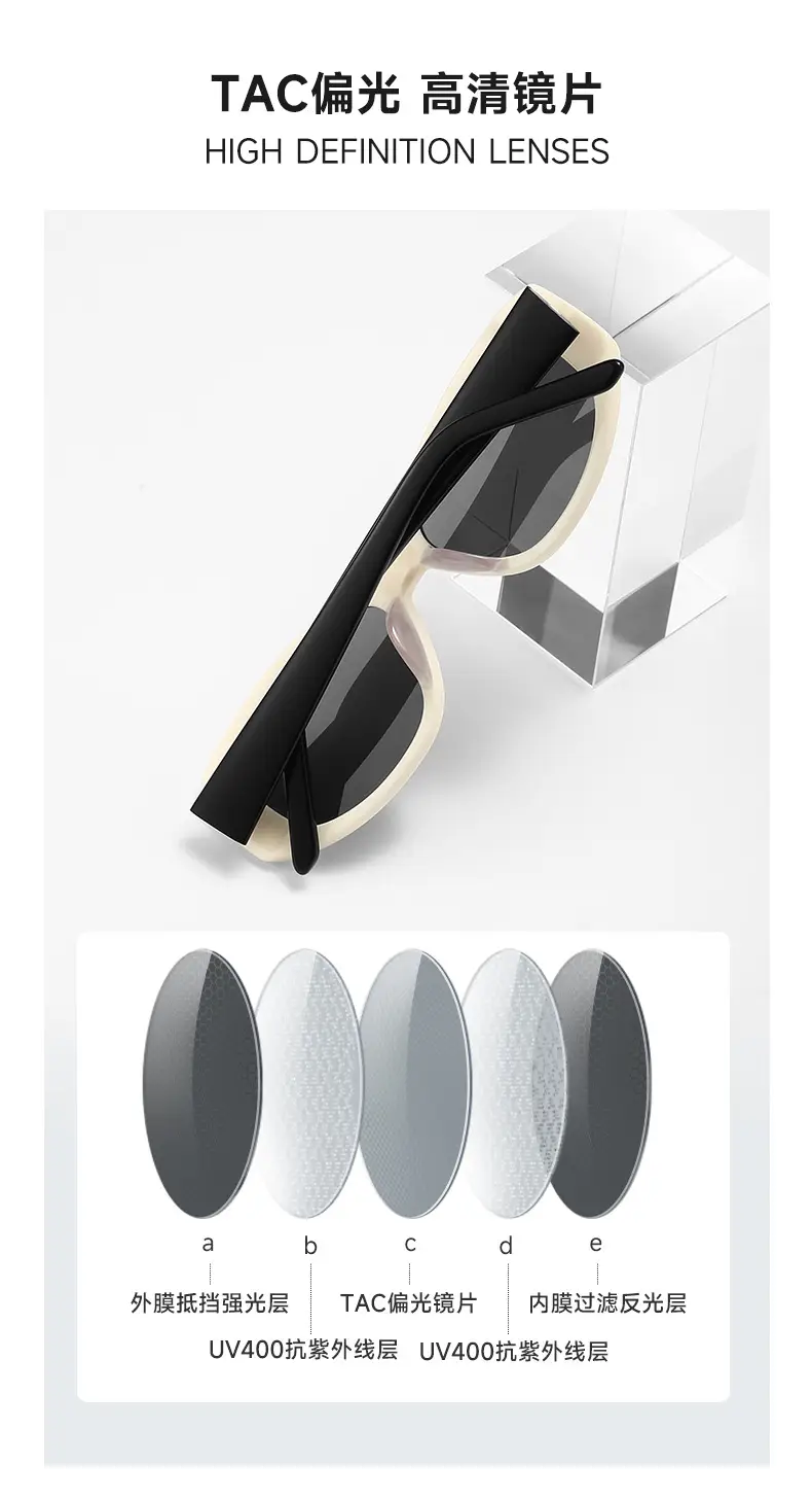 2025 Snowboard Sunglasses Women High-End Polarized Black — feature 7