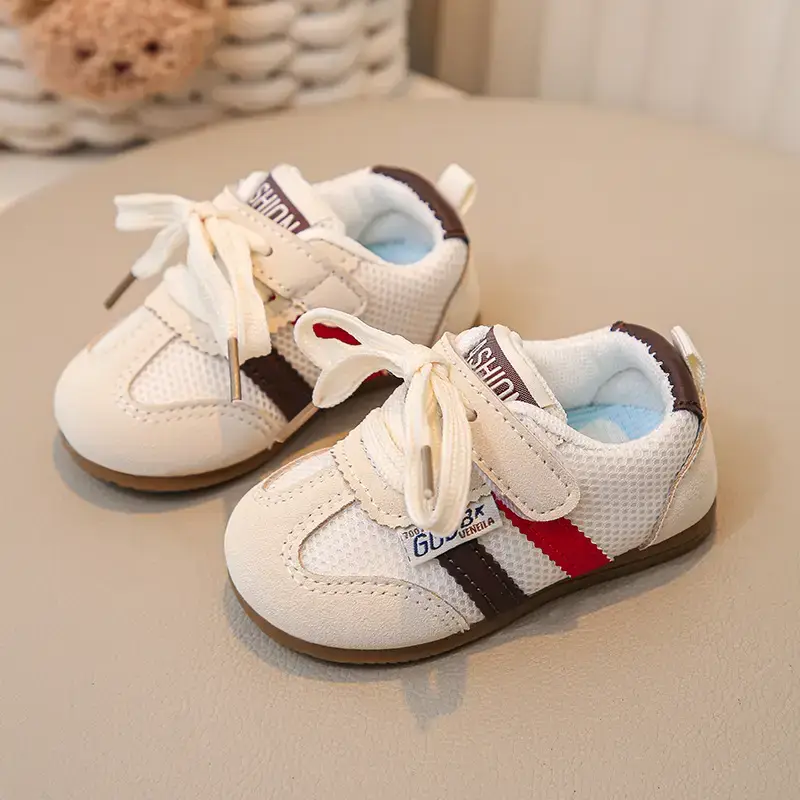 Baby Casual Sports Shoes White Brown Red 2025 - Image 6