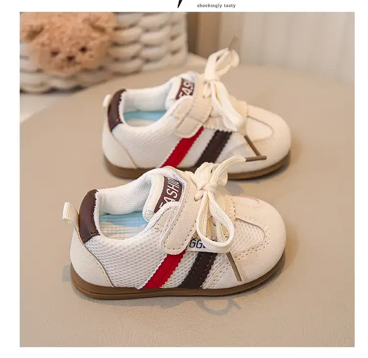 Baby Casual Sports Shoes White Brown Red 2025 — feature 18