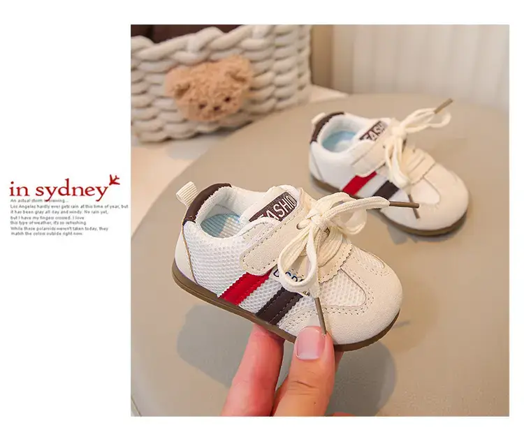 Baby Casual Sports Shoes White Brown Red 2025 — feature 19
