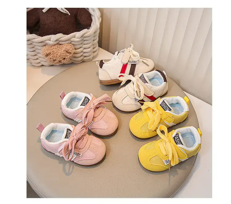 Baby Casual Sports Shoes White Brown Red 2025 — feature 9