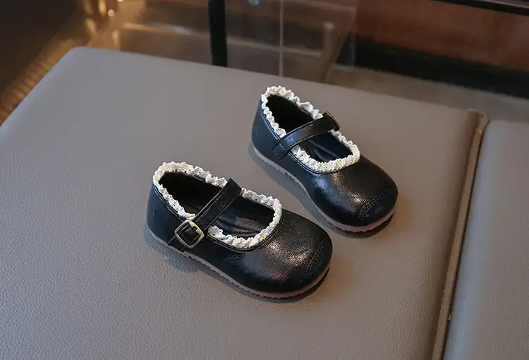 Korean Style Girls Leather Shoes Lace Baby Toddler Shoes — feature 11