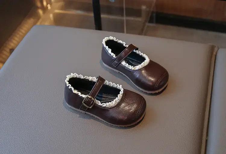 Korean Style Girls Leather Shoes Lace Baby Toddler Shoes — feature 12