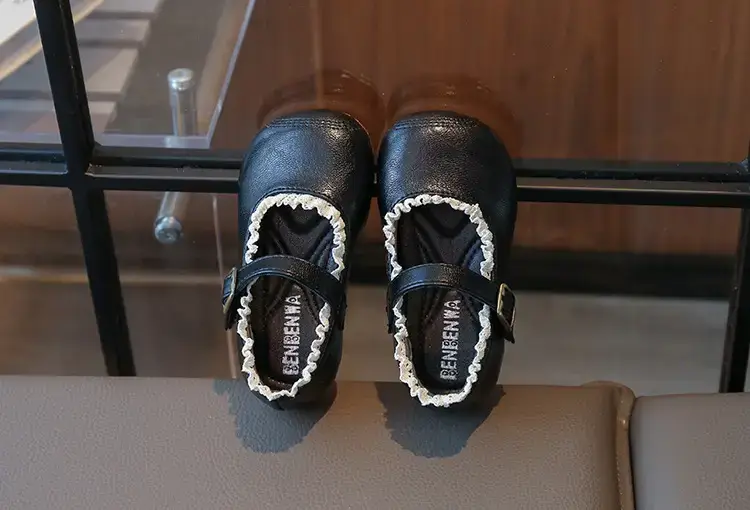 Korean Style Girls Leather Shoes Lace Baby Toddler Shoes — feature 7