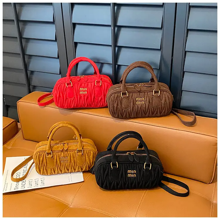 Brown Pleated Crossbody Bag for Women 2026 — feature 1
