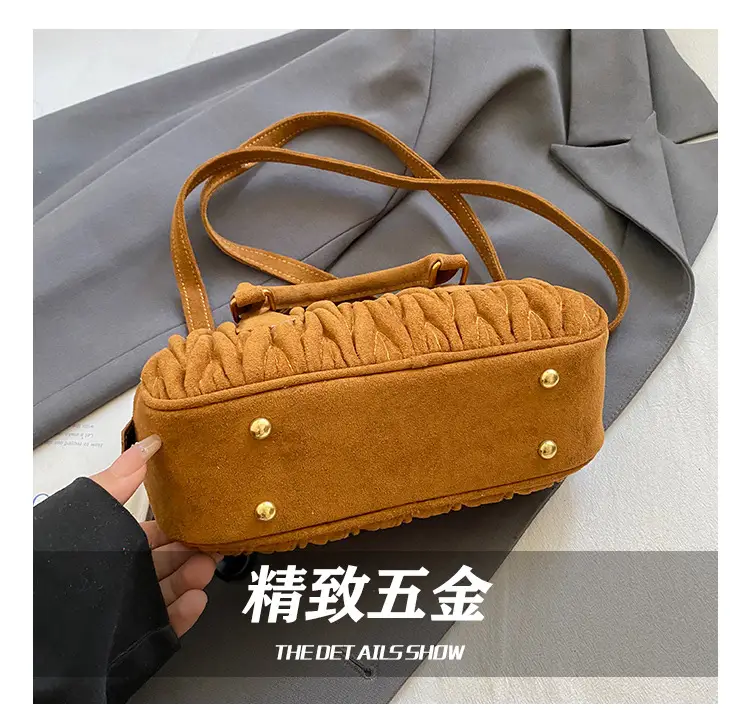 Brown Pleated Crossbody Bag for Women 2026 — feature 4