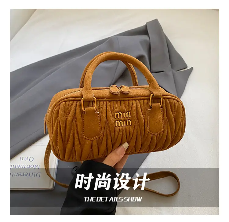Brown Pleated Crossbody Bag for Women 2026 — feature 5