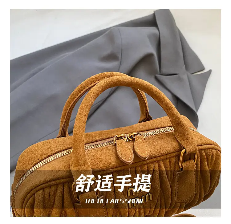 Brown Pleated Crossbody Bag for Women 2026 — feature 6