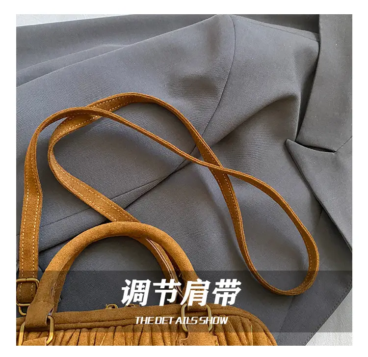 Brown Pleated Crossbody Bag for Women 2026 — feature 7