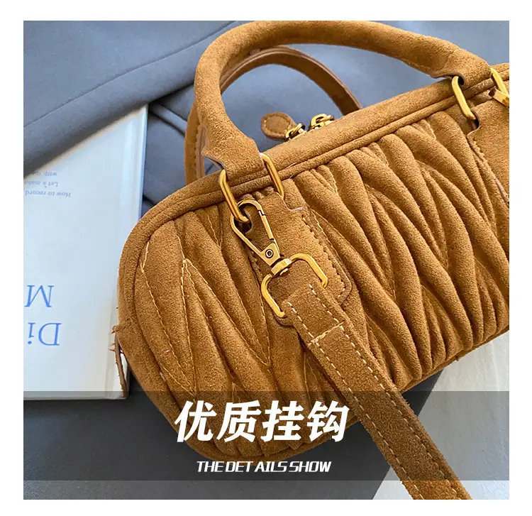 Brown Pleated Crossbody Bag for Women 2026 — feature 8
