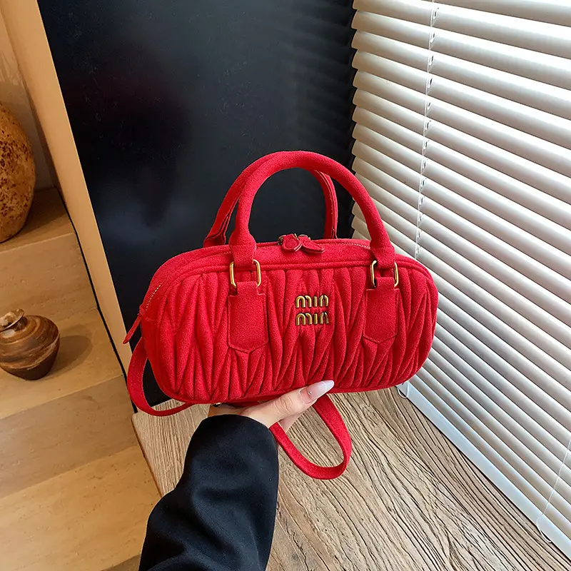 Brown Pleated Crossbody Bag for Women 2026 - Image 2