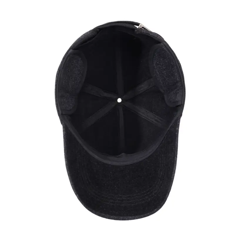 Men Grey M&A Baseball Cap with Extended Brim - Image 5