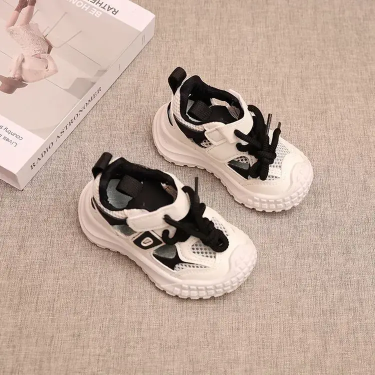 2025 Pink Hollow Breathable Toddler Sandals 1-6Yrs