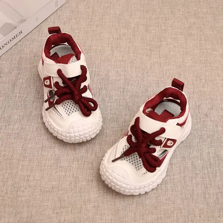 2025 Pink Hollow Breathable Toddler Sandals 1-6Yrs