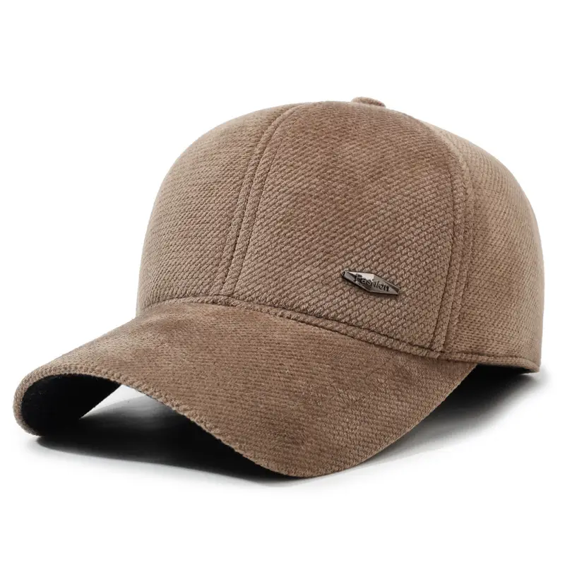 New Men's Black Duckbill Baseball Cap with Fleece Lined Warmth - Image 9