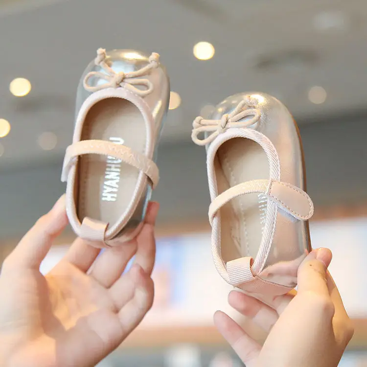 Girls Casual Baby Shoes 2025 Summer New Korean Style Baby Princess Non-Slip Soft Sole Breathable Toddler Small Leather Shoes