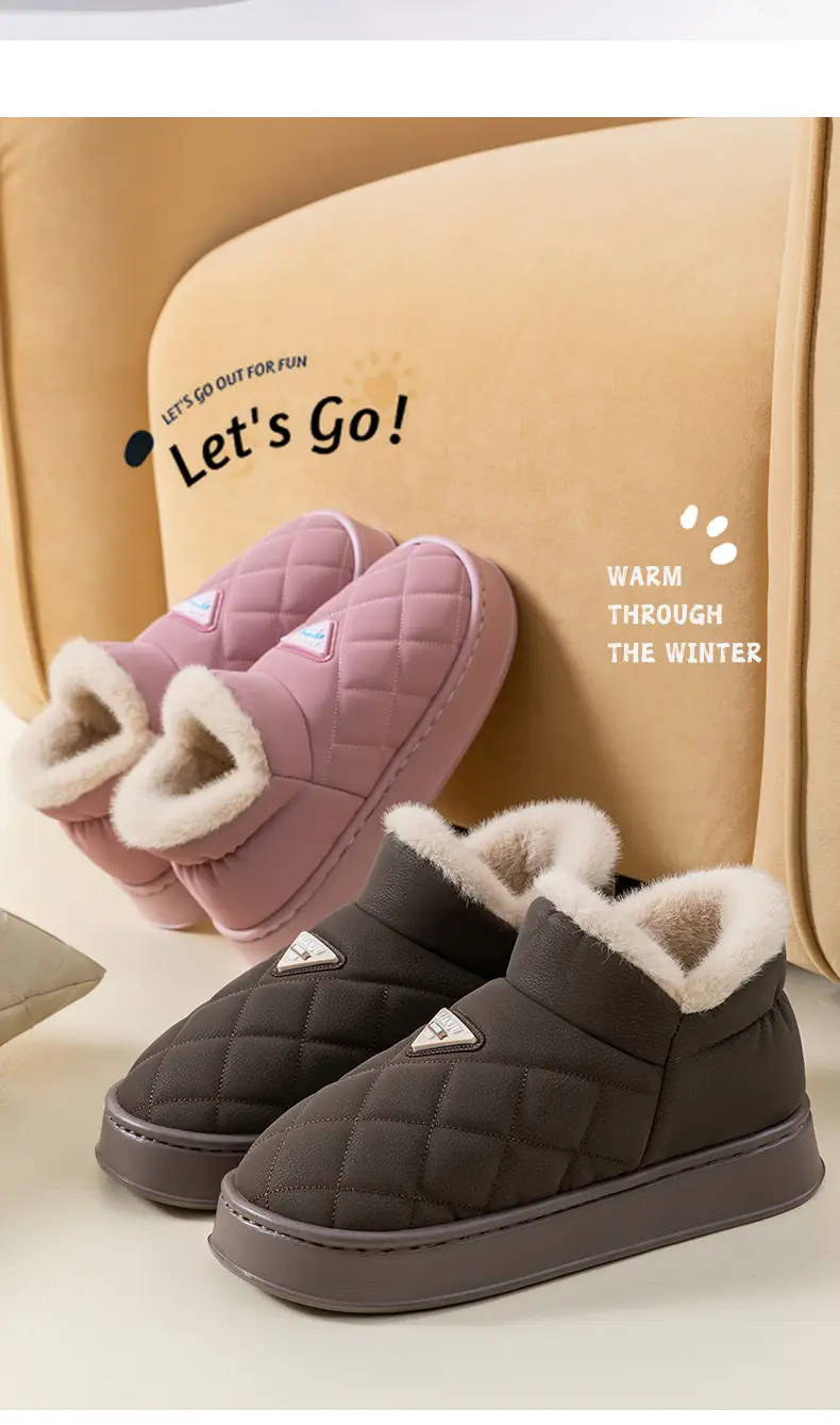 Deodorant Quilted Slippers for Men Winter Warm — feature 10