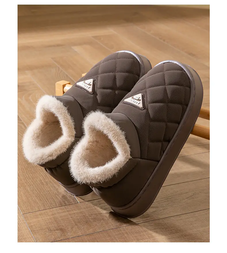 Deodorant Quilted Slippers for Men Winter Warm — feature 14