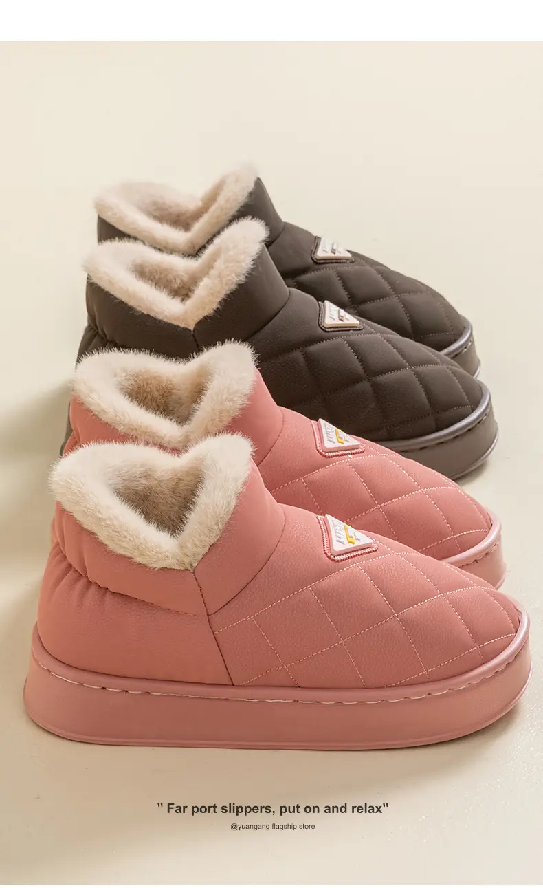 Deodorant Quilted Slippers for Men Winter Warm — feature 15