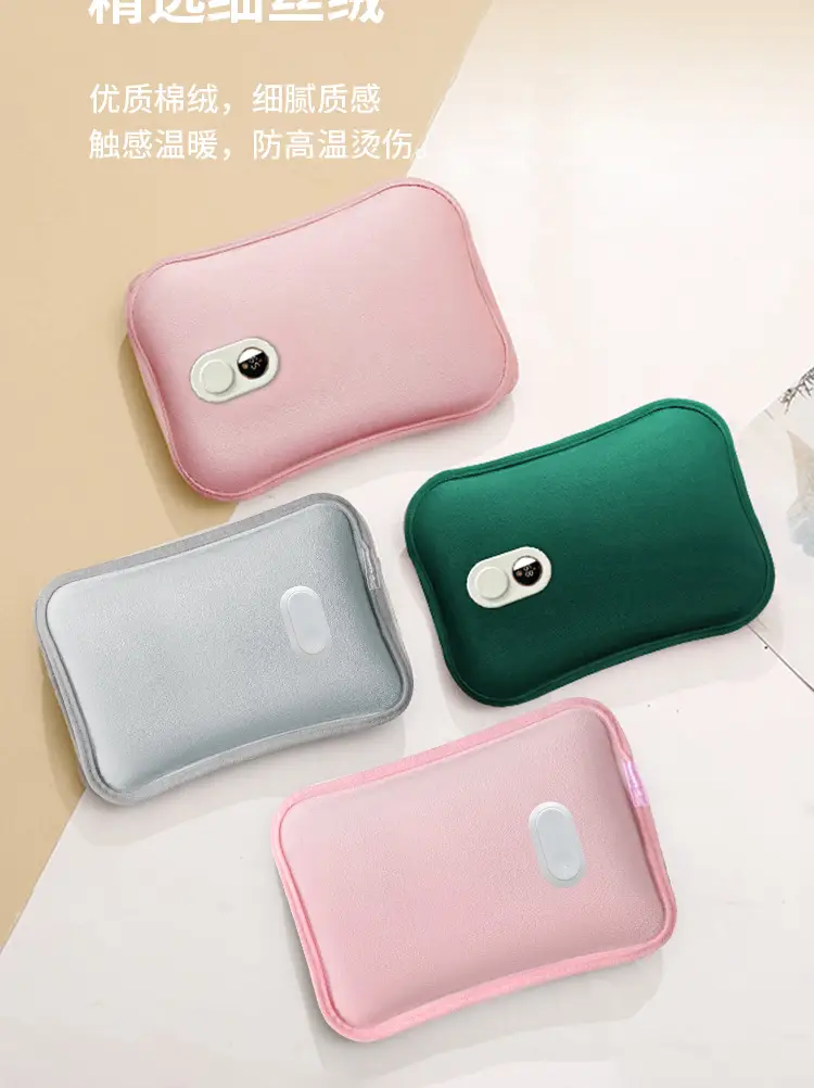 Rechargeable Baby Hand Warmer Pink Hot Water Bag — feature 11