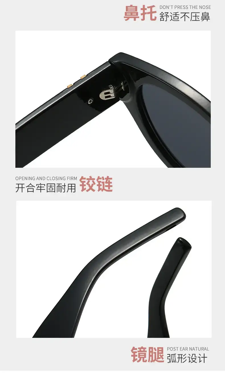 White Cat-Eye Sunglasses for Women Men Anti-Uv — feature 10