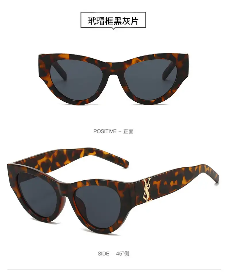 White Cat-Eye Sunglasses for Women Men Anti-Uv — feature 15