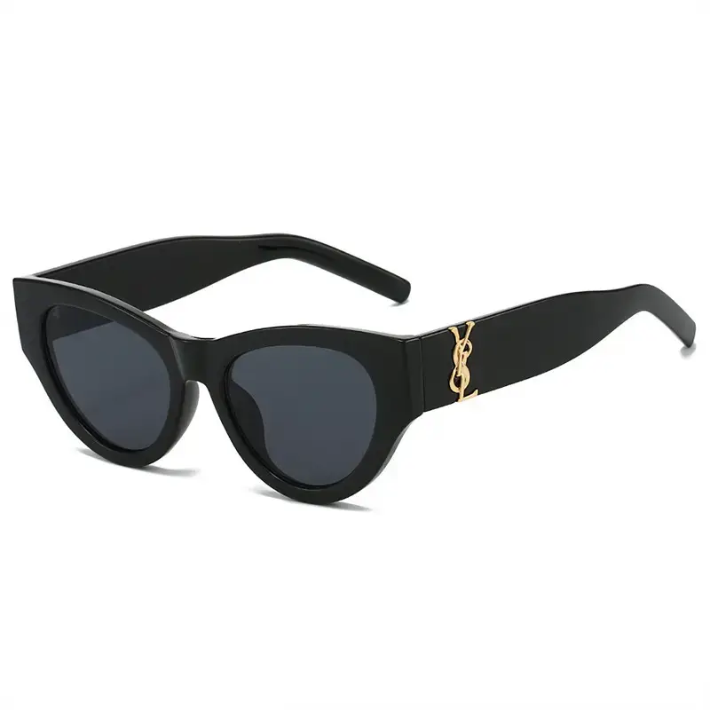 White Cat-Eye Sunglasses for Women Men Anti-Uv