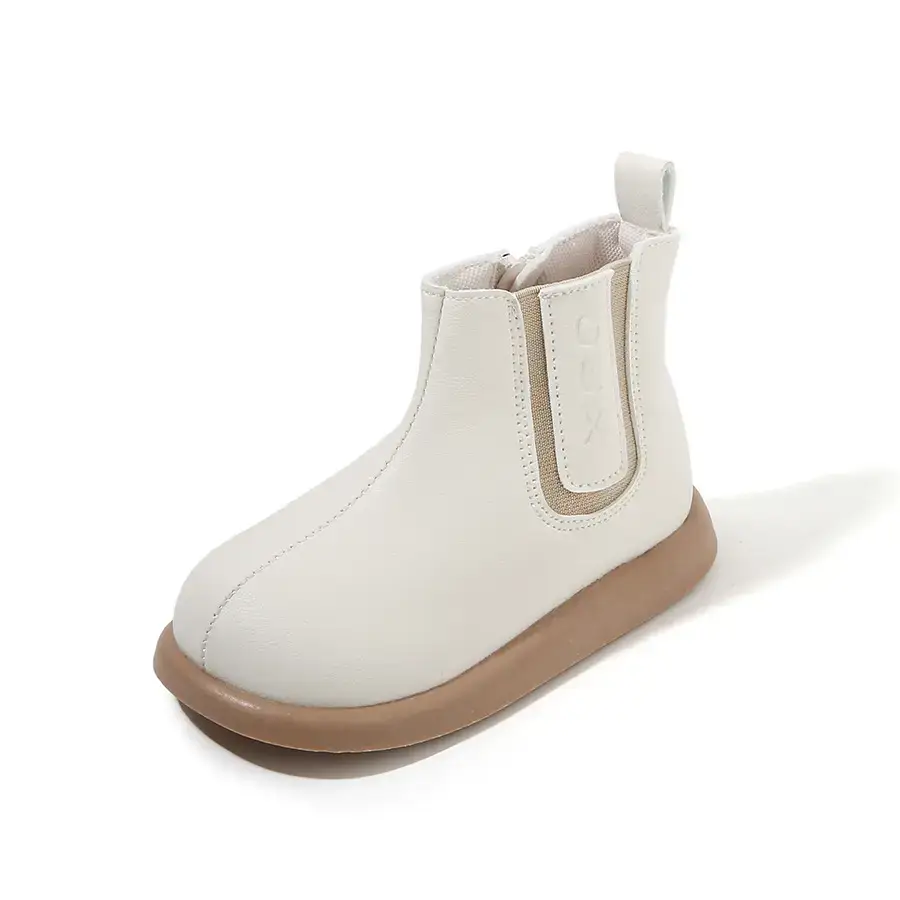 Kids Leather Boots Black Small Soft Sole - Image 7