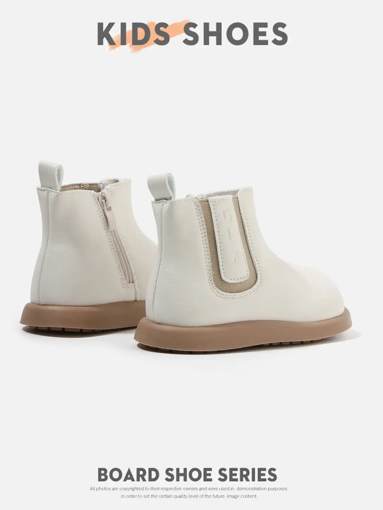 Kids Leather Boots Black Small Soft Sole — feature 10