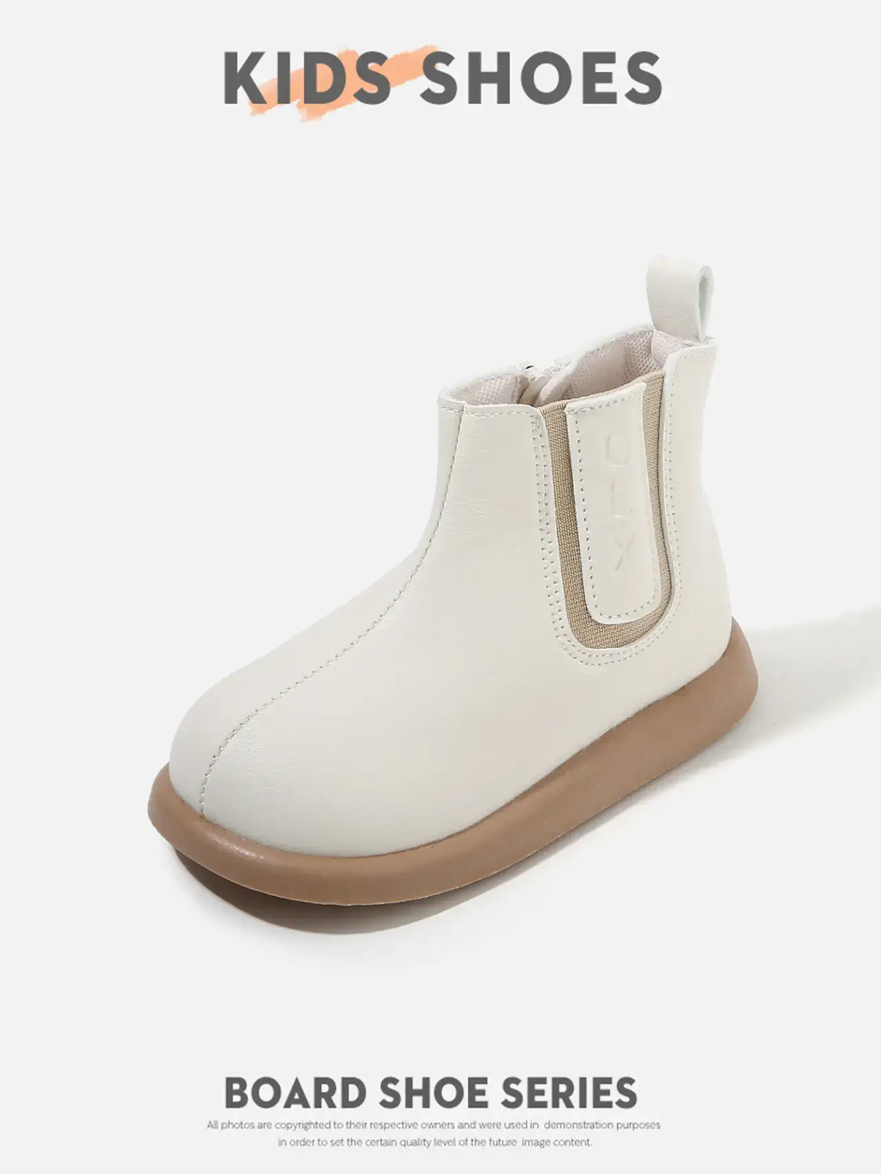 Kids Leather Boots Black Small Soft Sole — feature 7