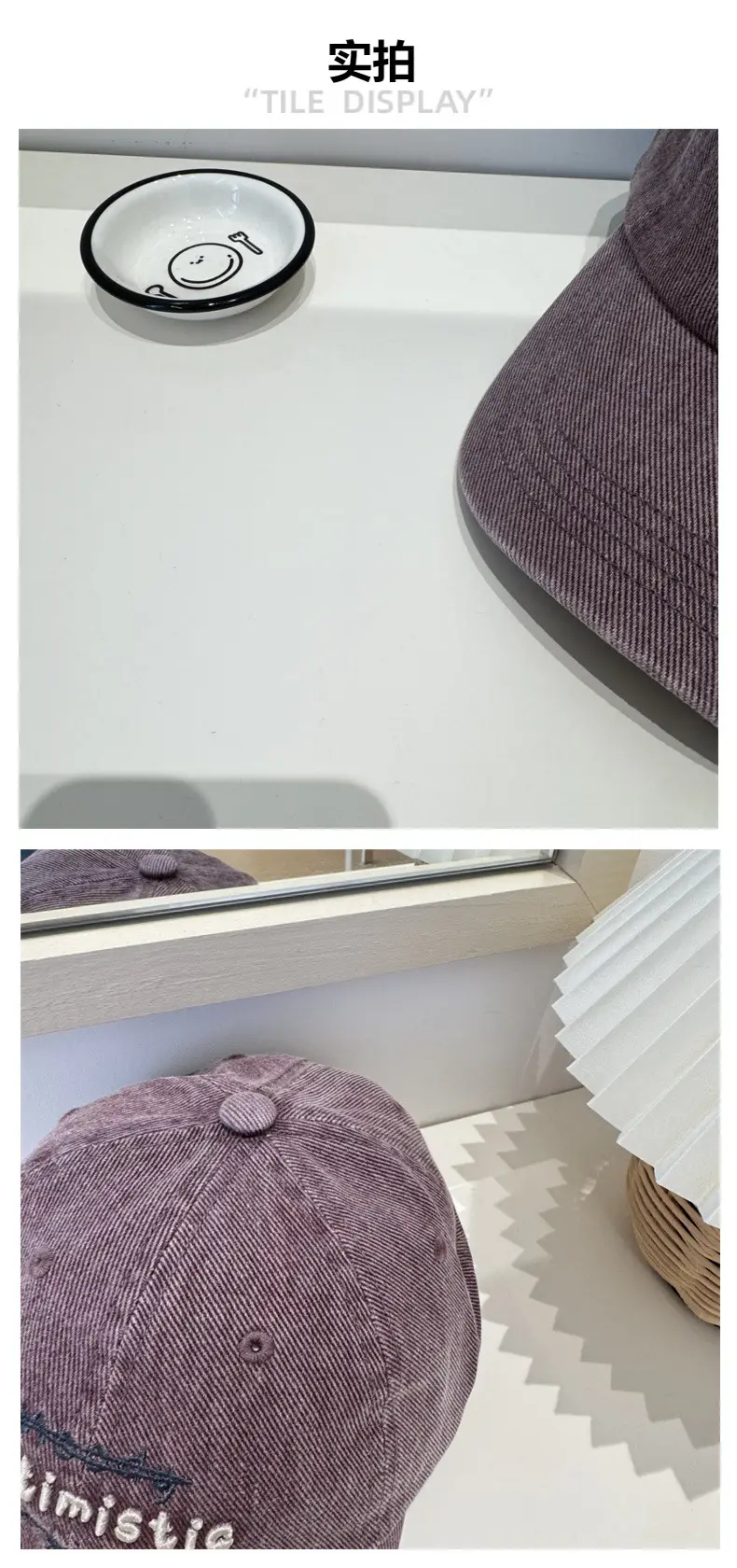 Black Retro Embroidered Duckbill Cap for Women — feature 4