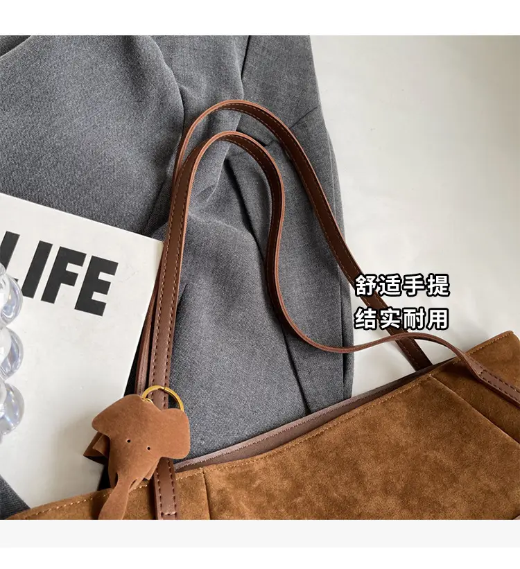 Women Suede Crossbody Bag Retro Design 2025 — feature 6