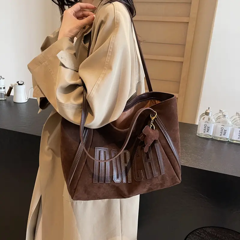Women Suede Crossbody Bag Retro Design 2025 - Image 2