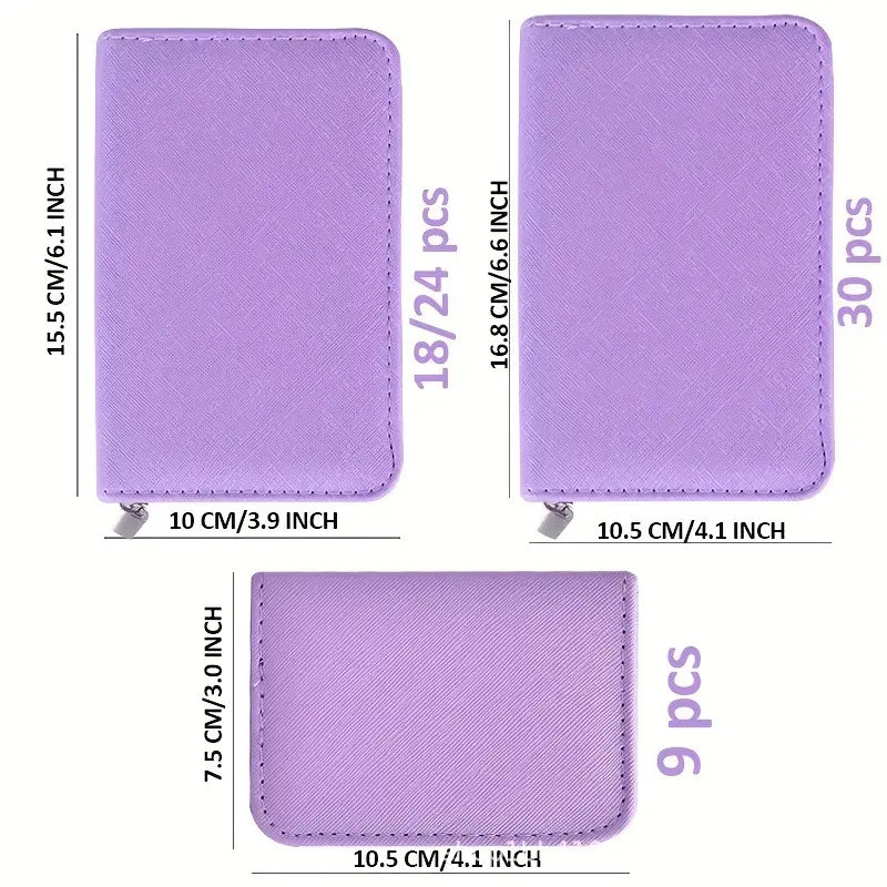 Purple Nail Art Set 9-30 Pieces for Manicure Tools — feature 2