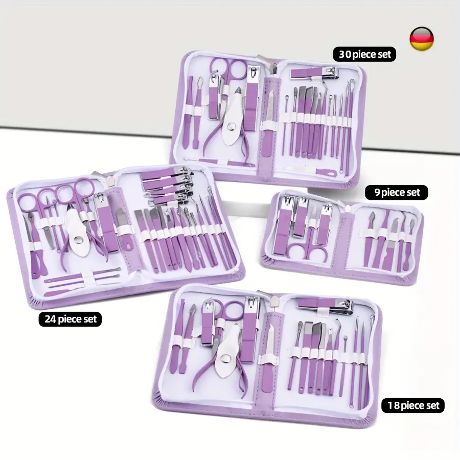 Purple Nail Art Set 9-30 Pieces for Manicure Tools — feature 6