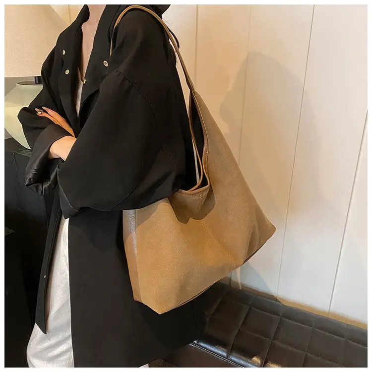 Women Cross-Border Retro Brown Tote Bag 2025 — feature 17