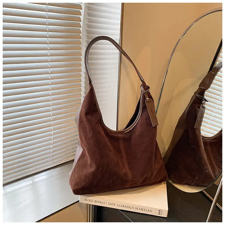 Women Cross-Border Retro Brown Tote Bag 2025 — feature 23