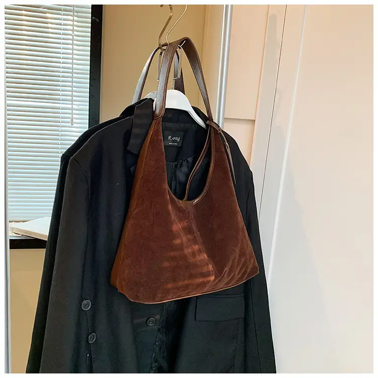 Women Cross-Border Retro Brown Tote Bag 2025 — feature 25