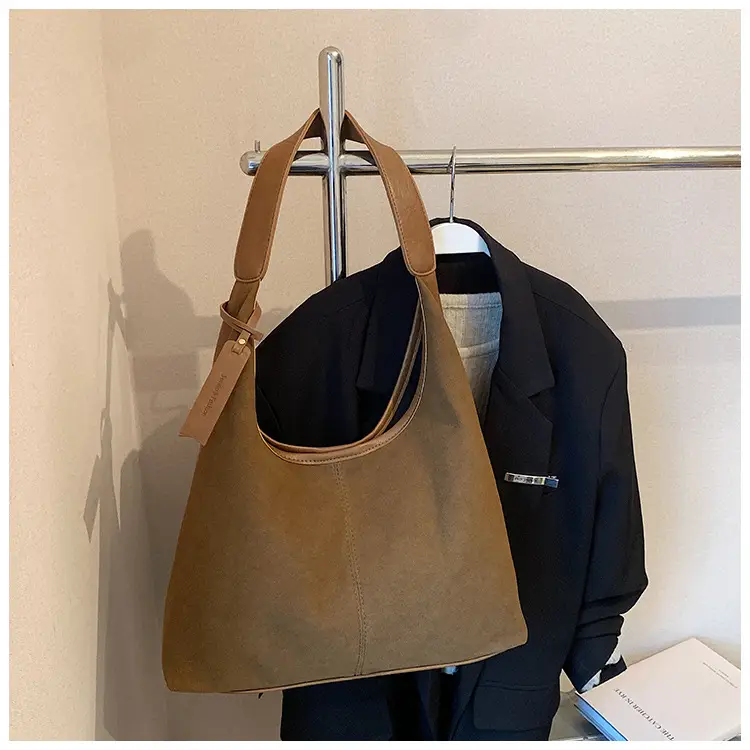 Women Cross-Border Retro Brown Tote Bag 2025 — feature 31