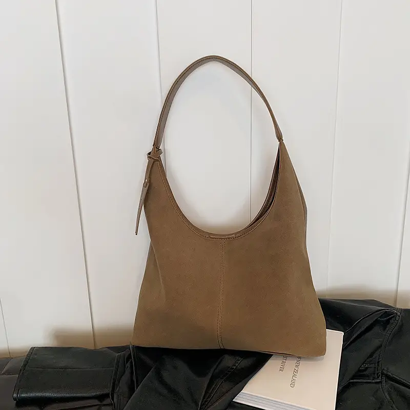 Women Cross-Border Retro Brown Tote Bag 2025 - Image 4
