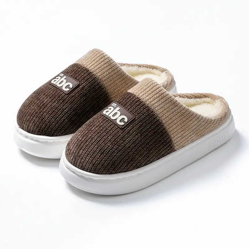 Men Cotton Slippers Autumn Winter 2025 Warm Plush - Image 5
