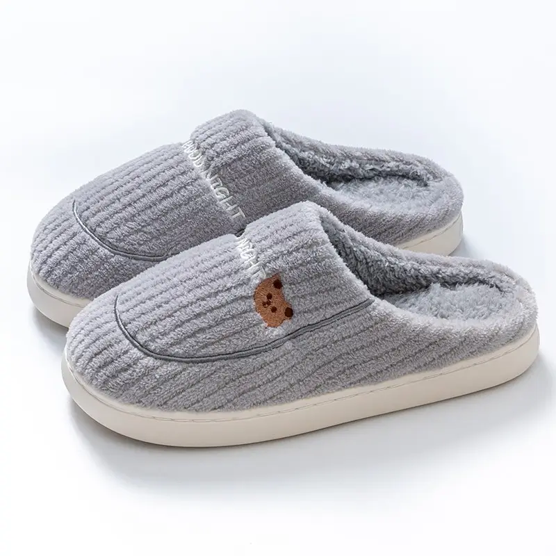 Cotton Slippers for Women Winter 2025 New Indoor Home Warm Wool Slippers for Men Home Men Autumn and Winter - Image 9