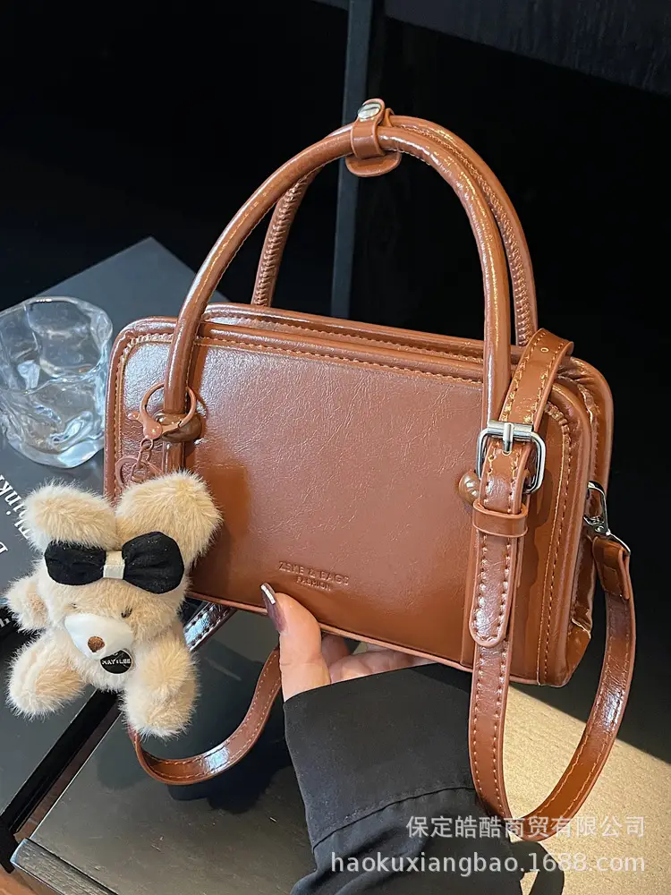 Retro Brown Shoulder Crossbody Bag for Women - Image 12
