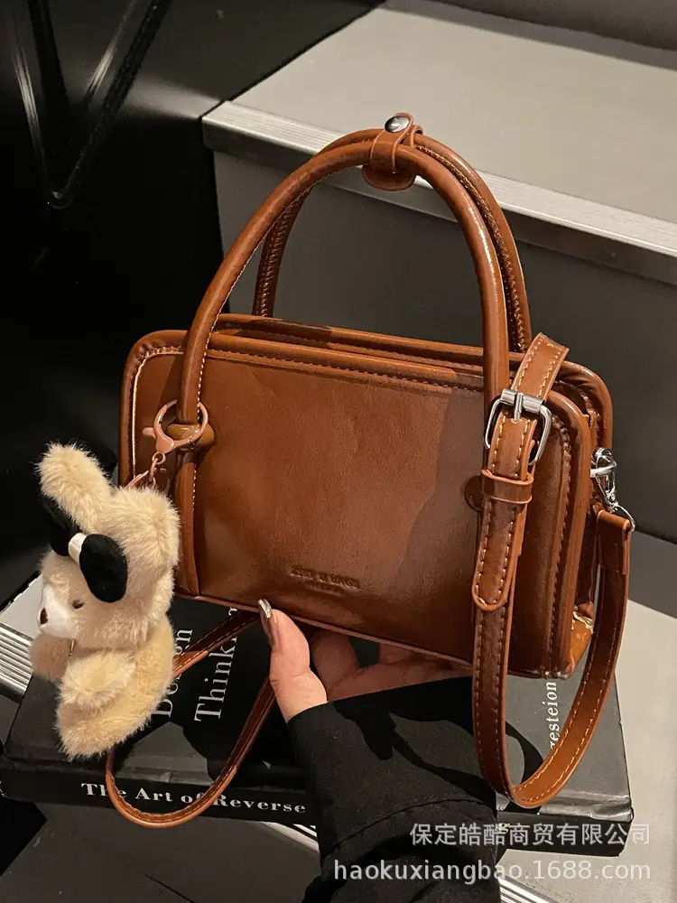 Retro Brown Shoulder Crossbody Bag for Women - Image 13