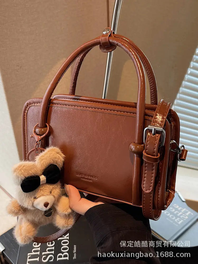 Retro Brown Shoulder Crossbody Bag for Women - Image 14