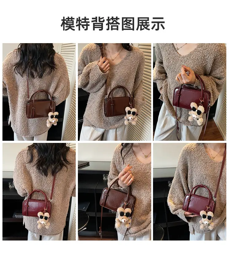 Retro Brown Shoulder Crossbody Bag for Women — feature 10