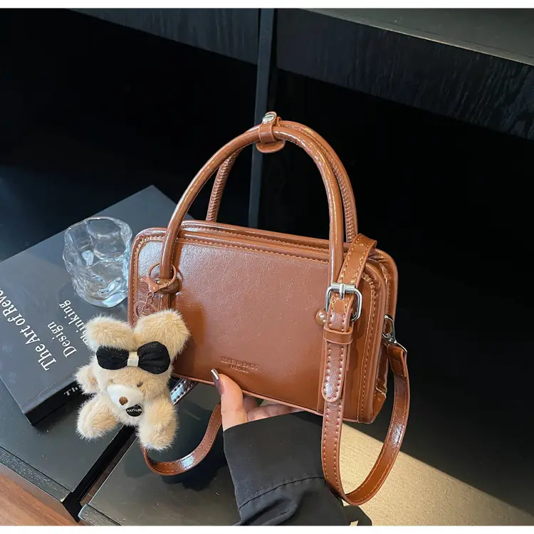 Retro Brown Shoulder Crossbody Bag for Women — feature 19