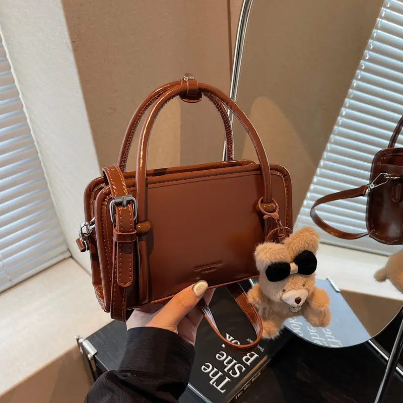 Retro Brown Shoulder Crossbody Bag for Women - Image 10