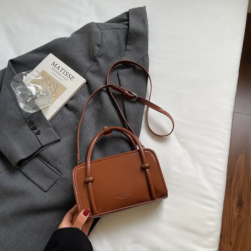 Retro Brown Shoulder Crossbody Bag for Women - Image 2