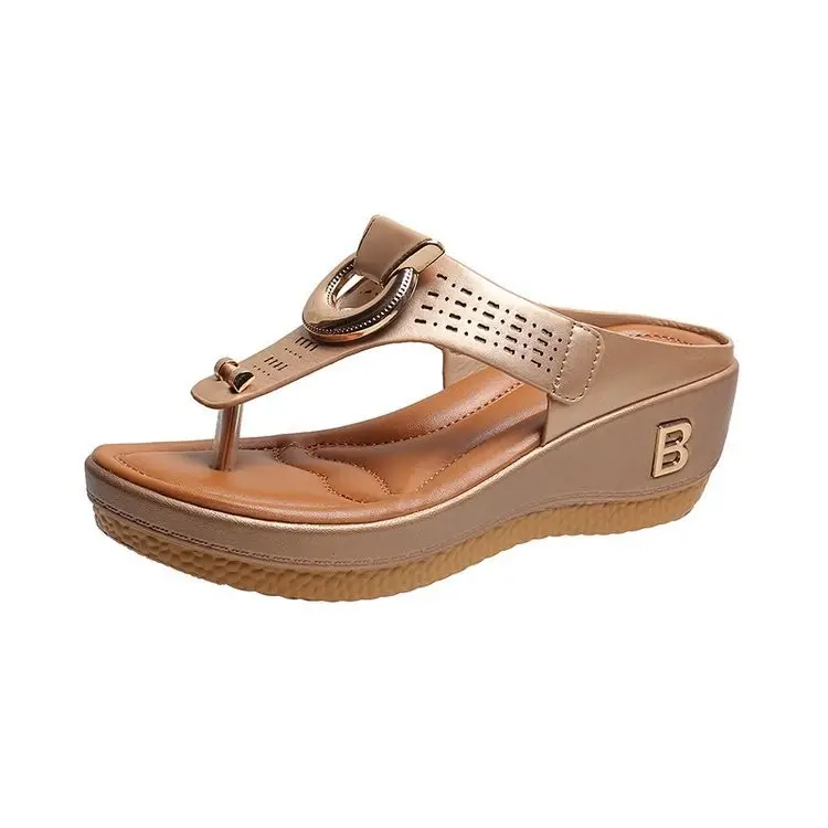 Cross-Border Foreign Trade Women's Shoes Summer New Beach Thong Wedge Sandals Women's European and American Style Sandals in Stock — feature 11